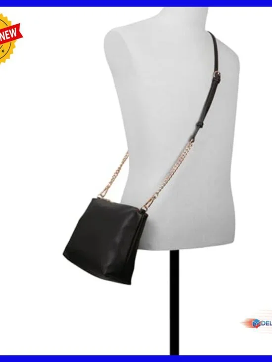 Large Hobo Shoulder Bag, Polyurethane, Roomy Satchel with Snap Closure - Picture 5 of 5